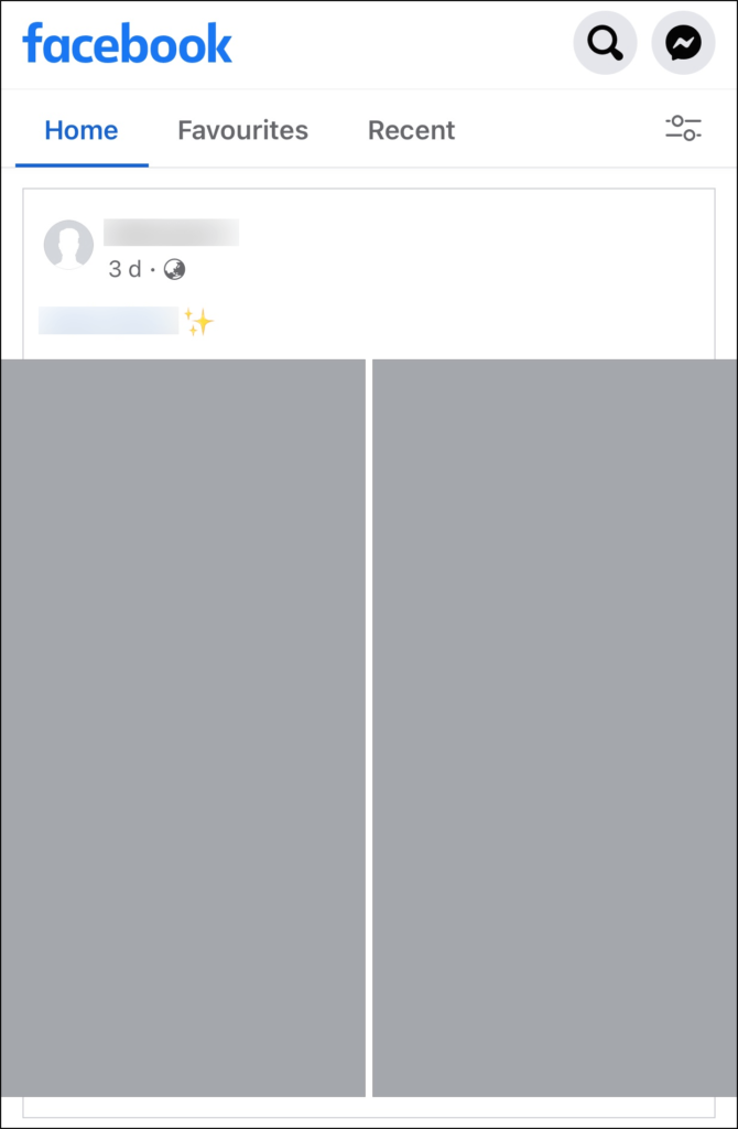 Facebook pictures  not showing