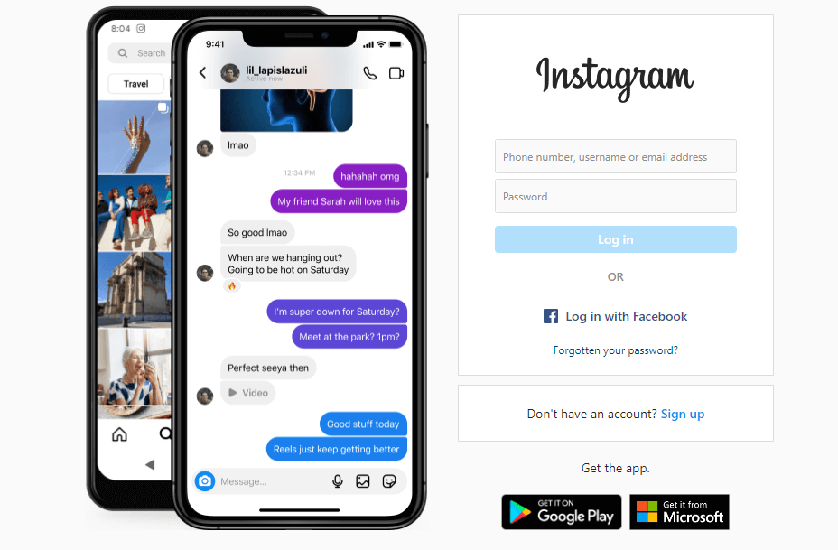 Instagram Direct Messages not Sending or working - log in to Instagram web