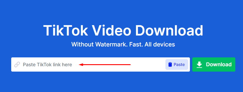 SnapTik download TikTok videos without watermark