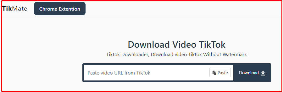 TikMate TikTok video downloader