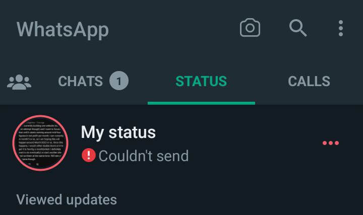 Fix WhatsApp Status not Showing Views