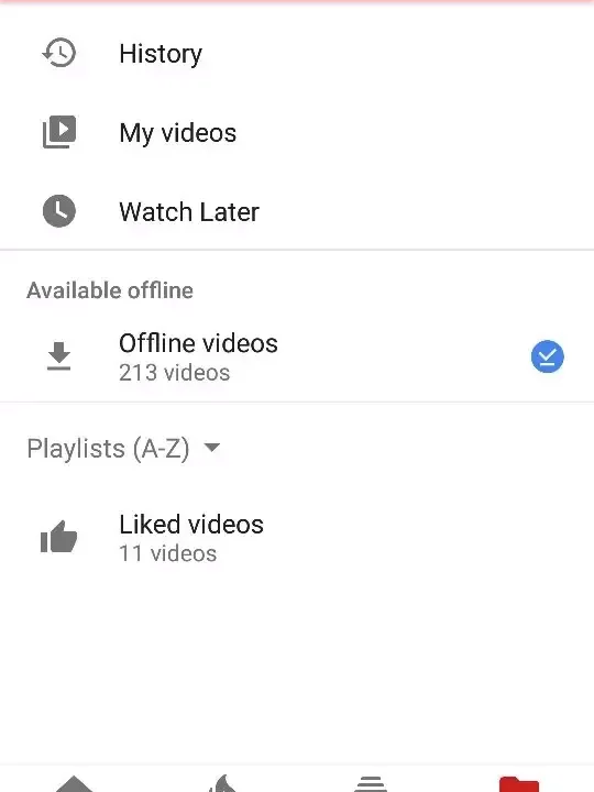 youtube offline downloads not playing edited