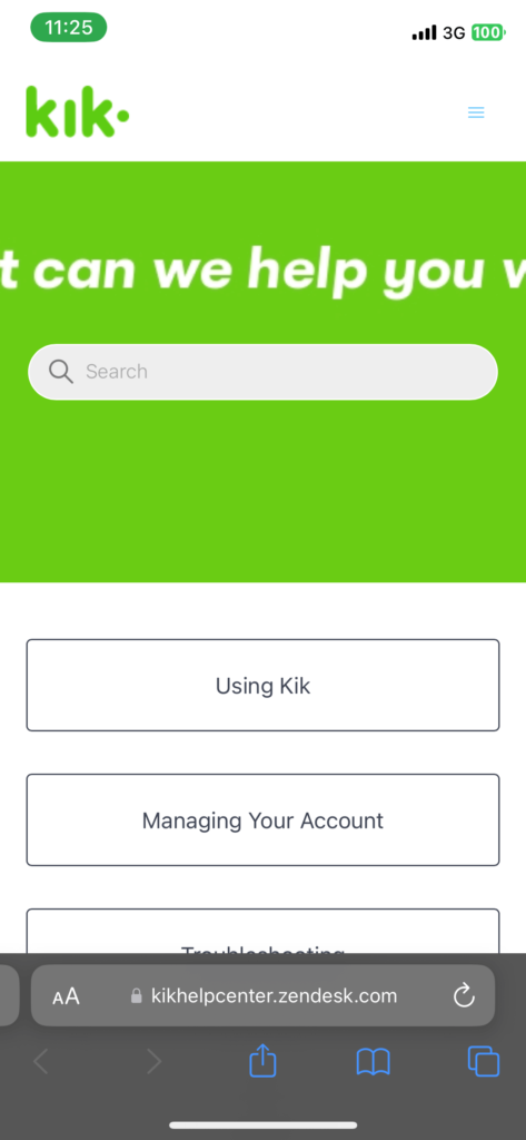 Kik app not showing new messages