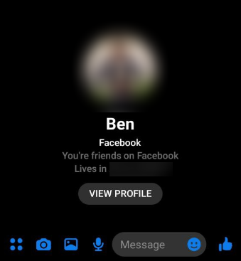 Facebook Messenger This person is not receiving messages at the moment