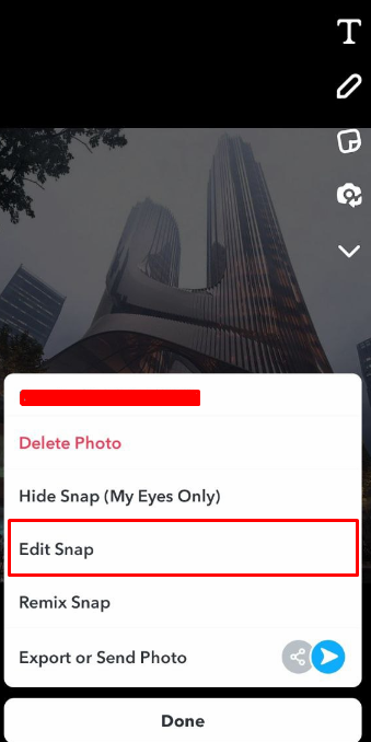 How to find out what filter was used on a picture Snapchat