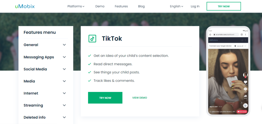 How to View Private TikTok Accounts  - Use Umobix private TikTok viewer