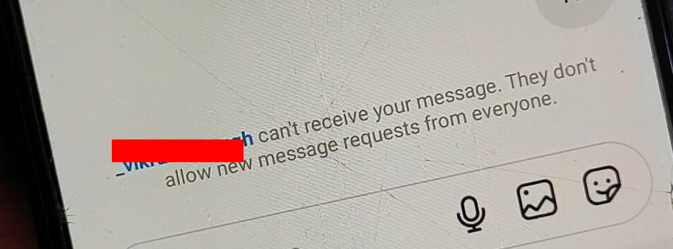 They Don't Allow New Message Requests from Everyone