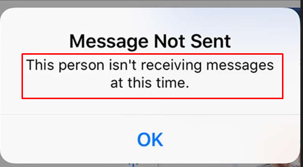 This person isn’t receiving messages right now - Facebook Messenger