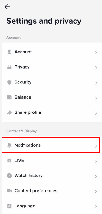 TikTok direct message notifications aren't working