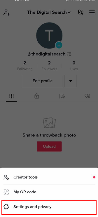 How to log out of TikTok on android - settings and privacy