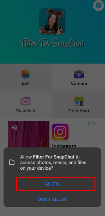 how to put a filter on already taken photos