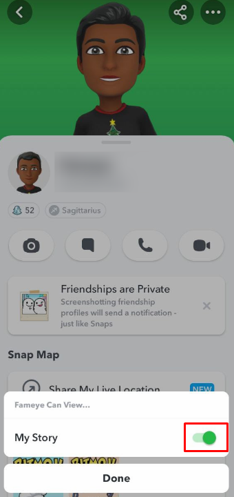 how to hide Snapchat story from a friend or someone