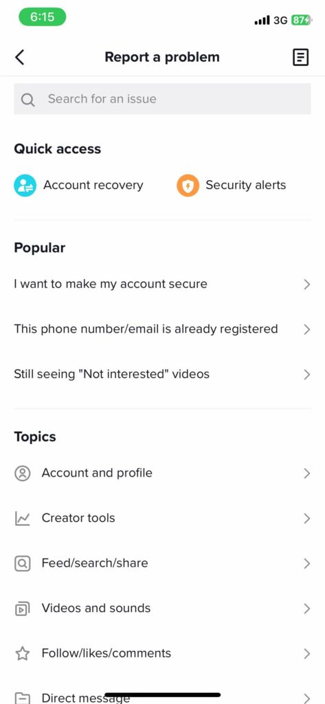 Change Phone Number on Tiktok without Old Number - Tap on the profile