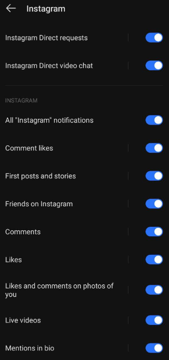 Instagram direct message (dm) notifications not working on Samsung