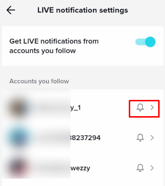 Turn on TikTok Live Notifications for your Favorite Creator