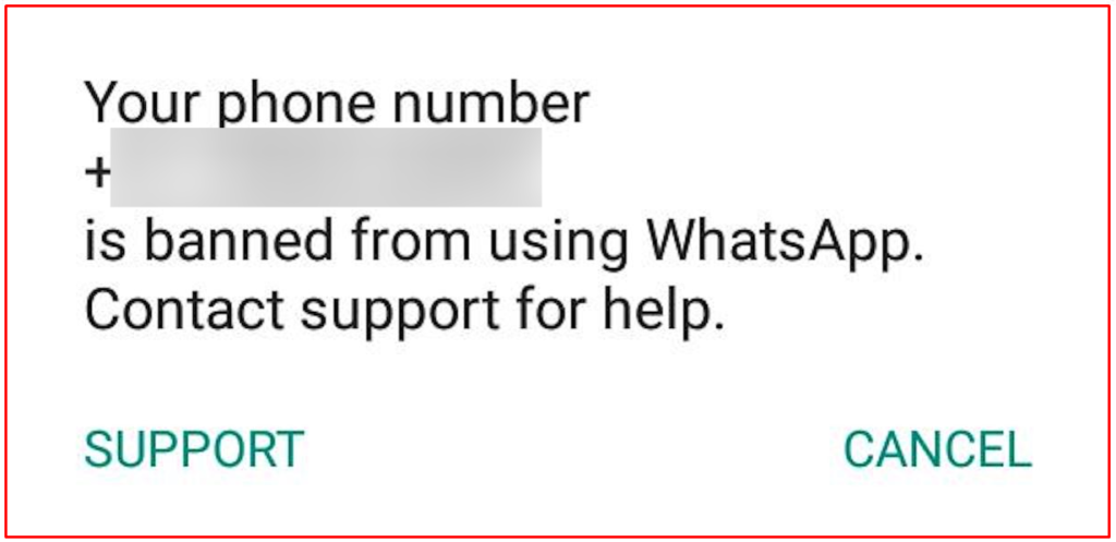 Why Can't I Reply on WhatsApp - Whatsapp has banned your number