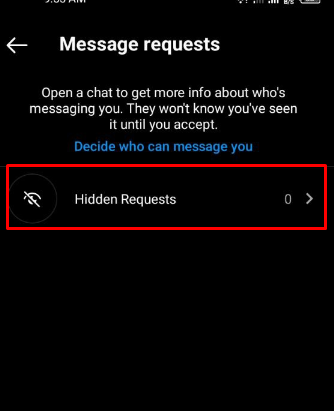  message request notification but no message Instagram